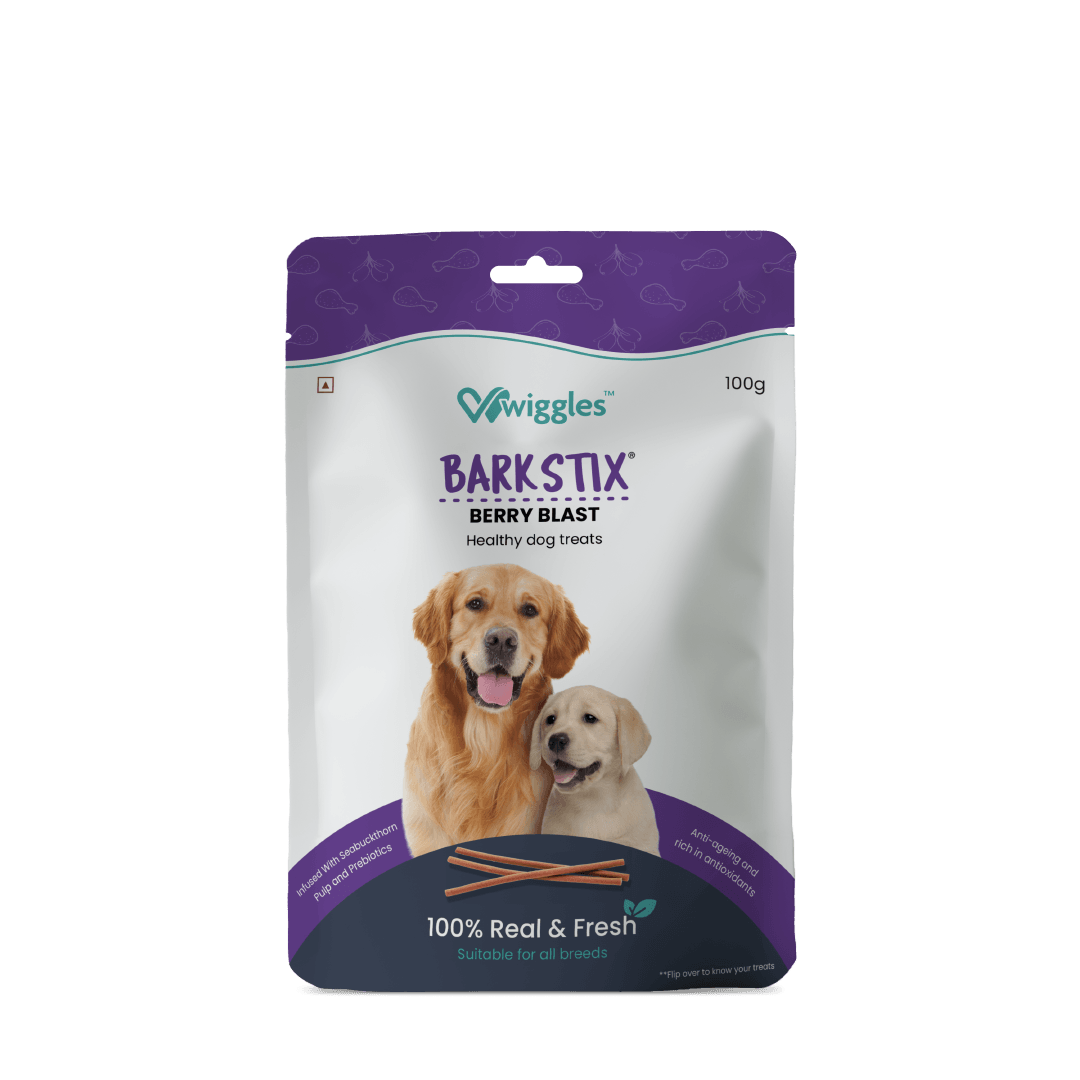 Barkstix Dog Treats for Training Adult & Puppies, (Berry Blast) - Wiggles.in