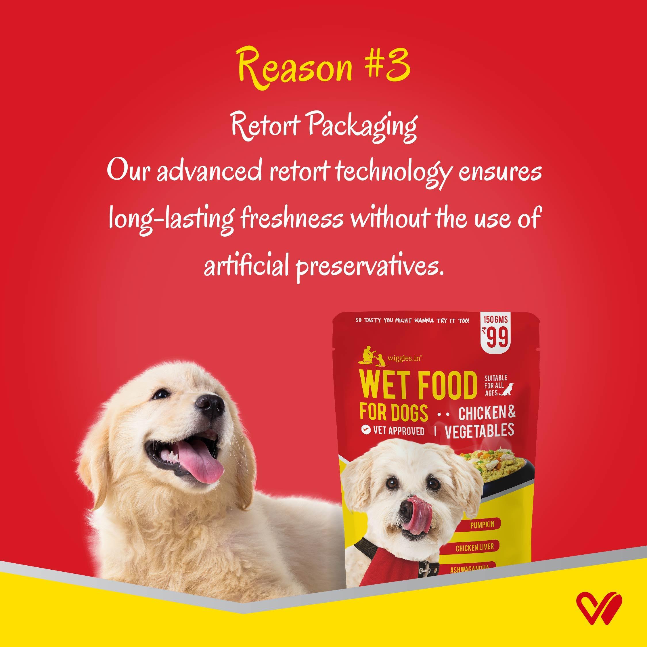 Buy Wet Food For Adult Dogs Puppies Seniors Made With Fresh Chicken V Online In India At Wiggles