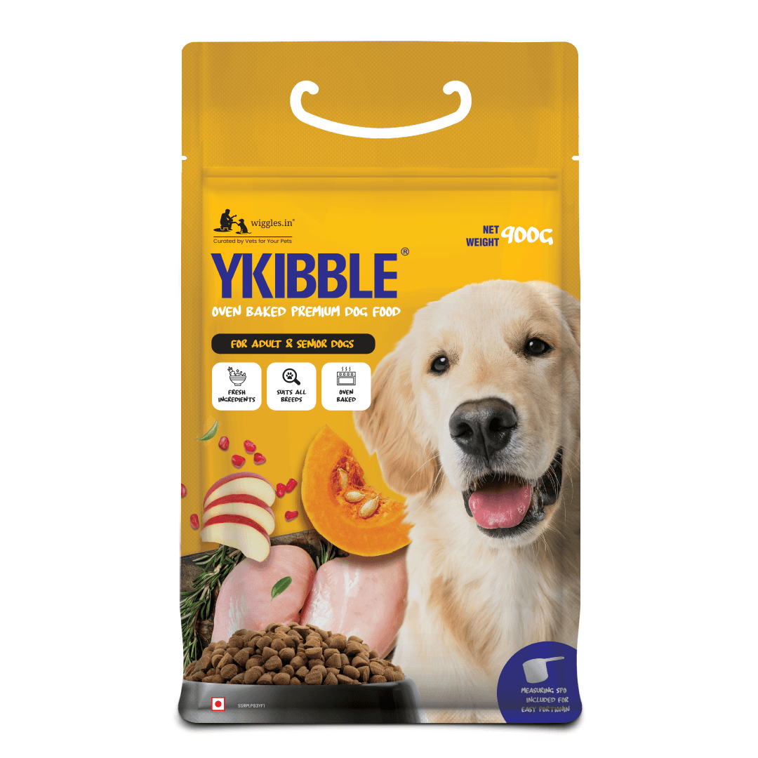 Ykibble Adult Dry Dog Food - Oven Baked Nutritionally Balanced - Chicken & Vegetables - Wiggles